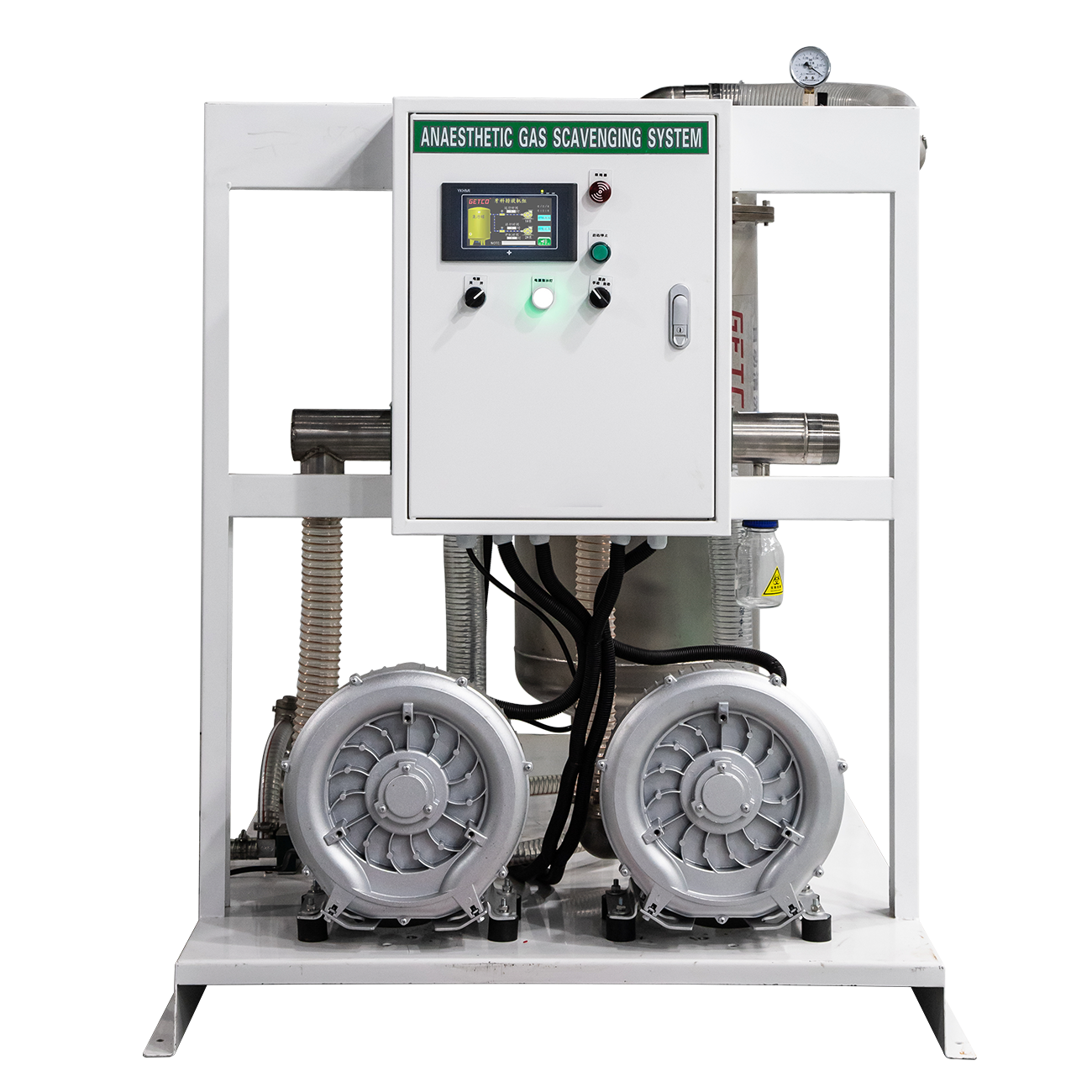 Anesthetic waste gas discharge units