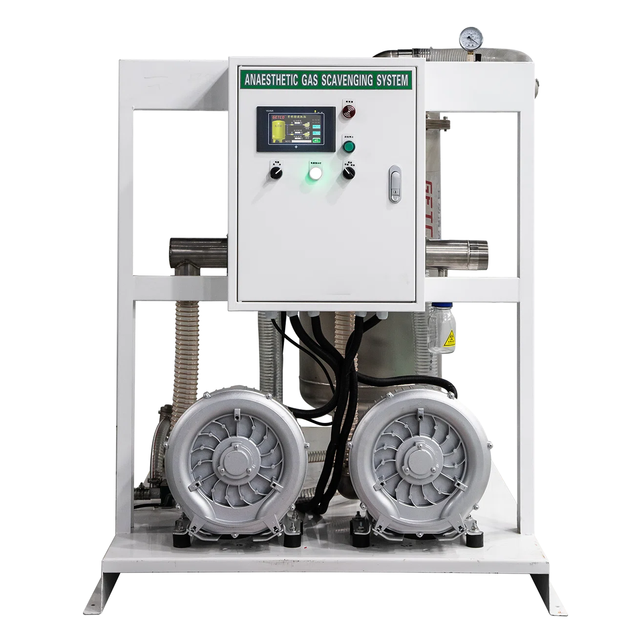 Anesthetic waste gas discharge units