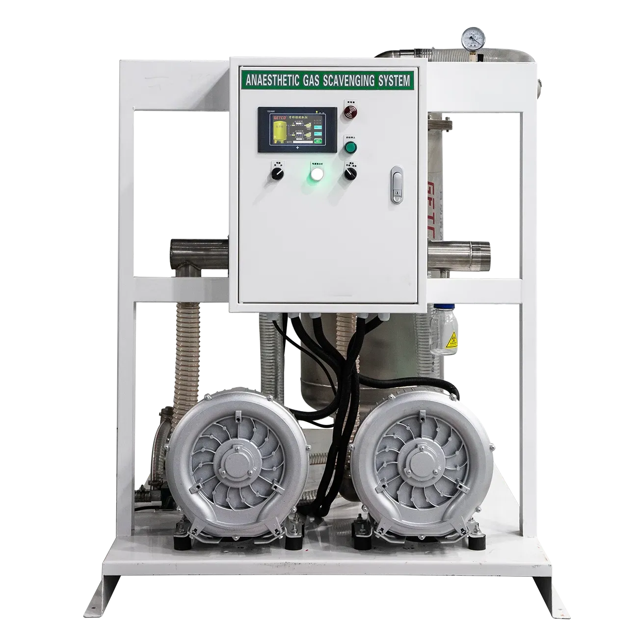 Anesthetic waste gas discharge units