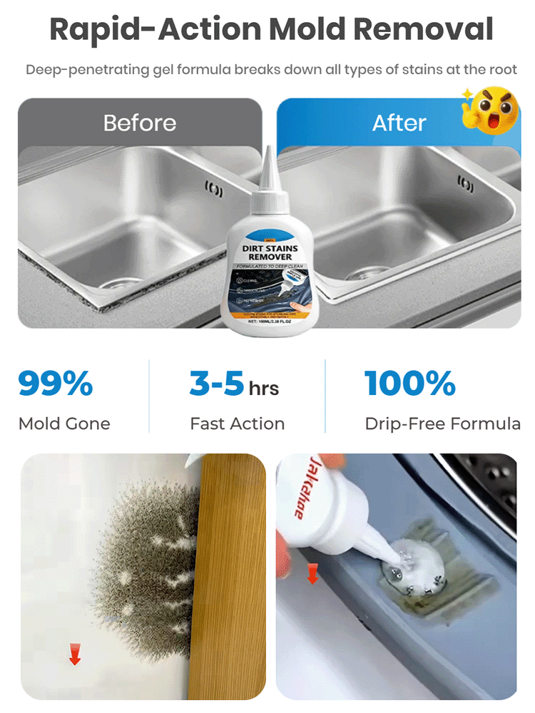 Powerful Mold Remover Gel • Fast Acting & Easy to Use