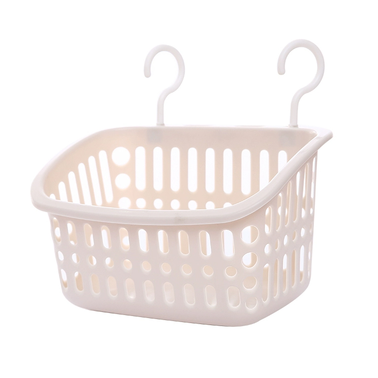 Hooked hanging storage basket