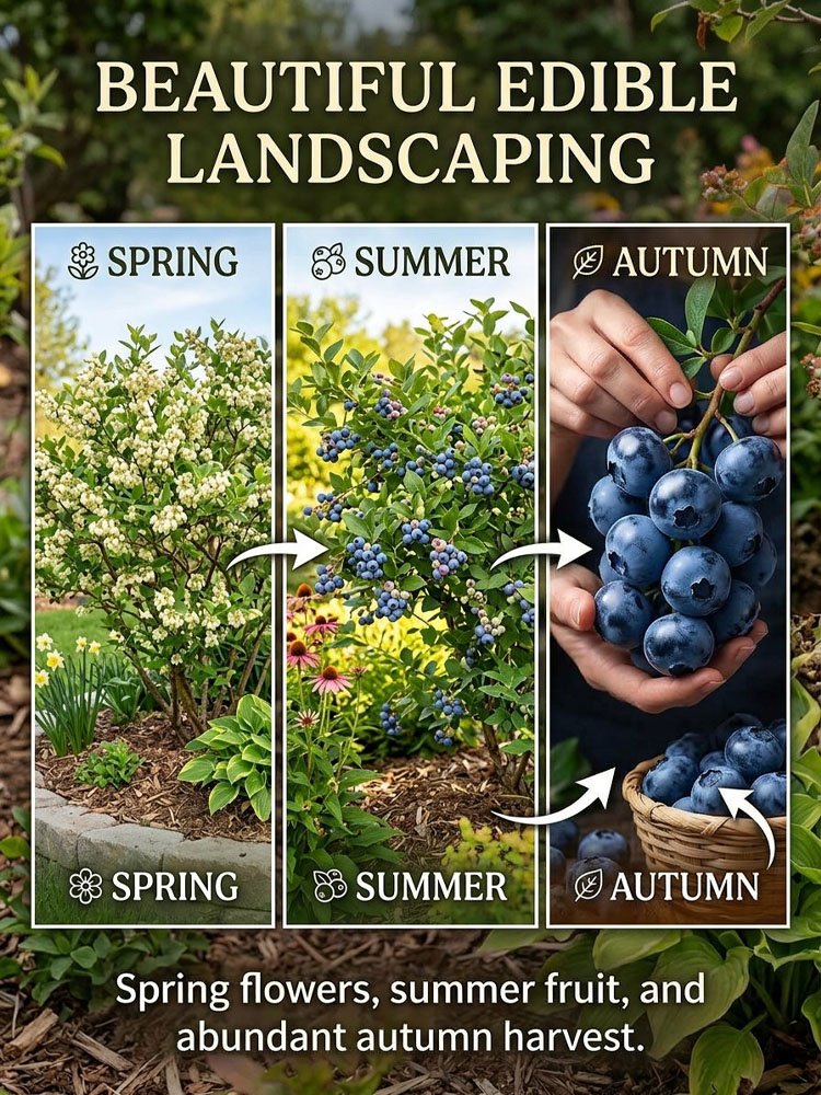 Mixed Blueberry Seeds – Assorted Varieties, Easy to Grow, Home Garden Fruit