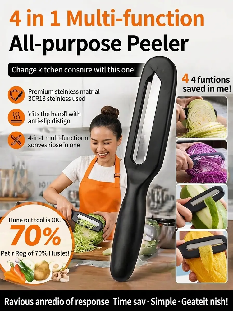 Large Stainless Steel Multifunctional Peeler
