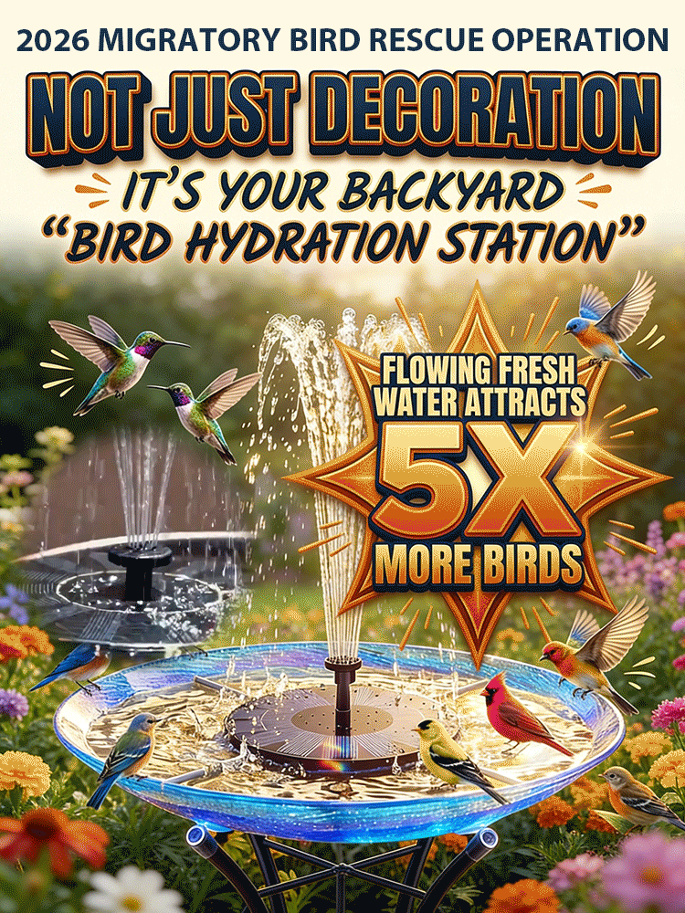 Solar Powered Garden Fountain Pump for Bird Bath & Pond
