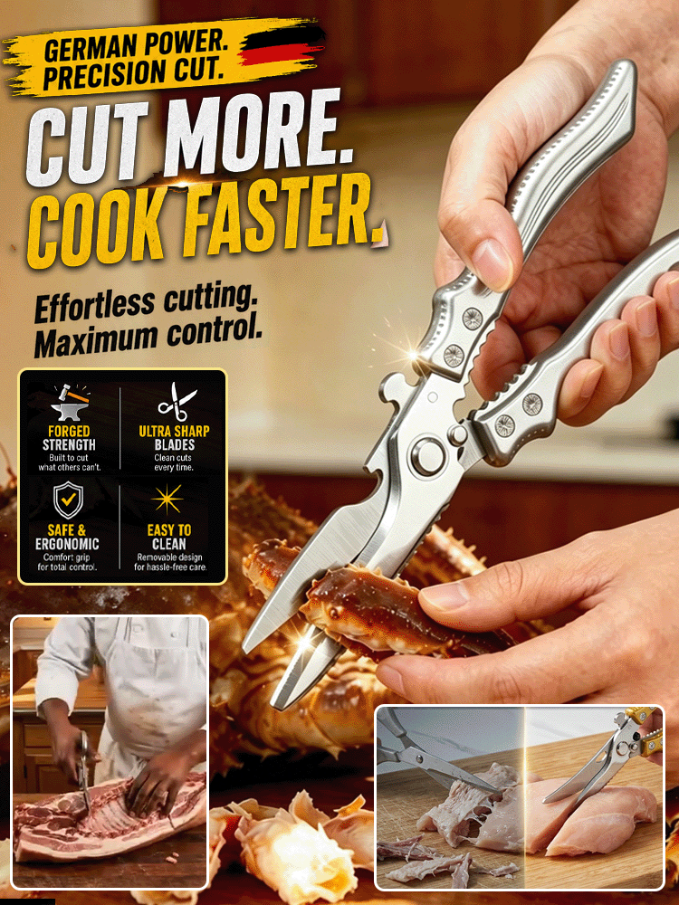 German stainless steel kitchen scissors