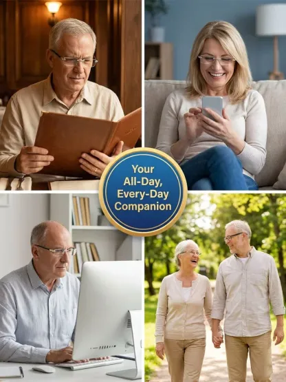 Ultra-light smart zoom frameless trimmed reading glasses