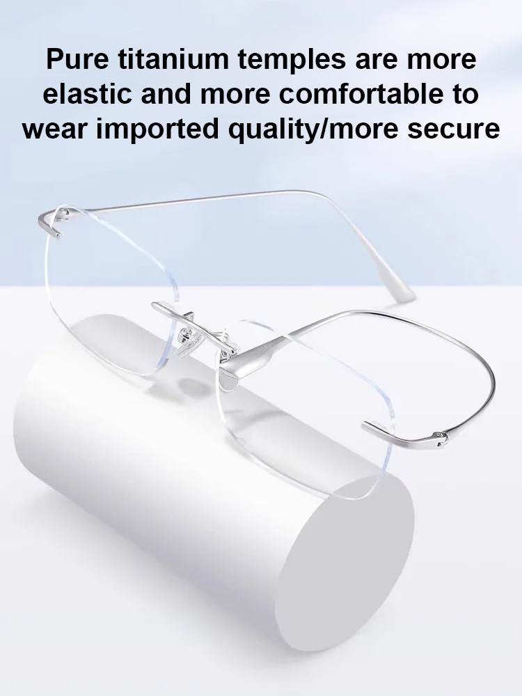 Color-changing anti-blue light presbyopia glasses