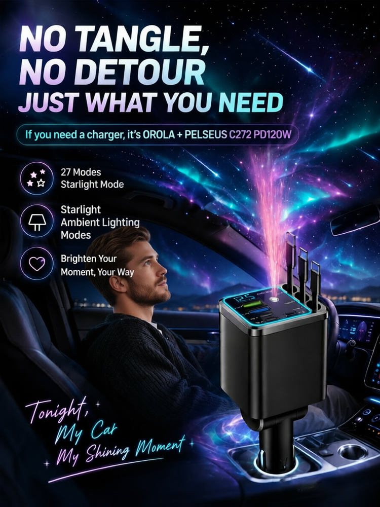 Seven-in-One Car Starry Sky Charger