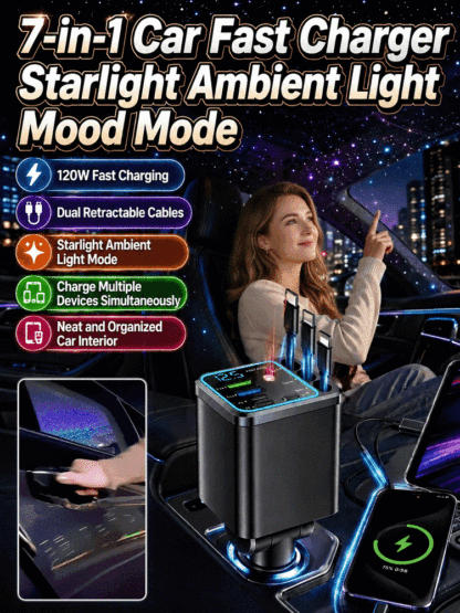 Seven-in-One Car Starry Sky Charger