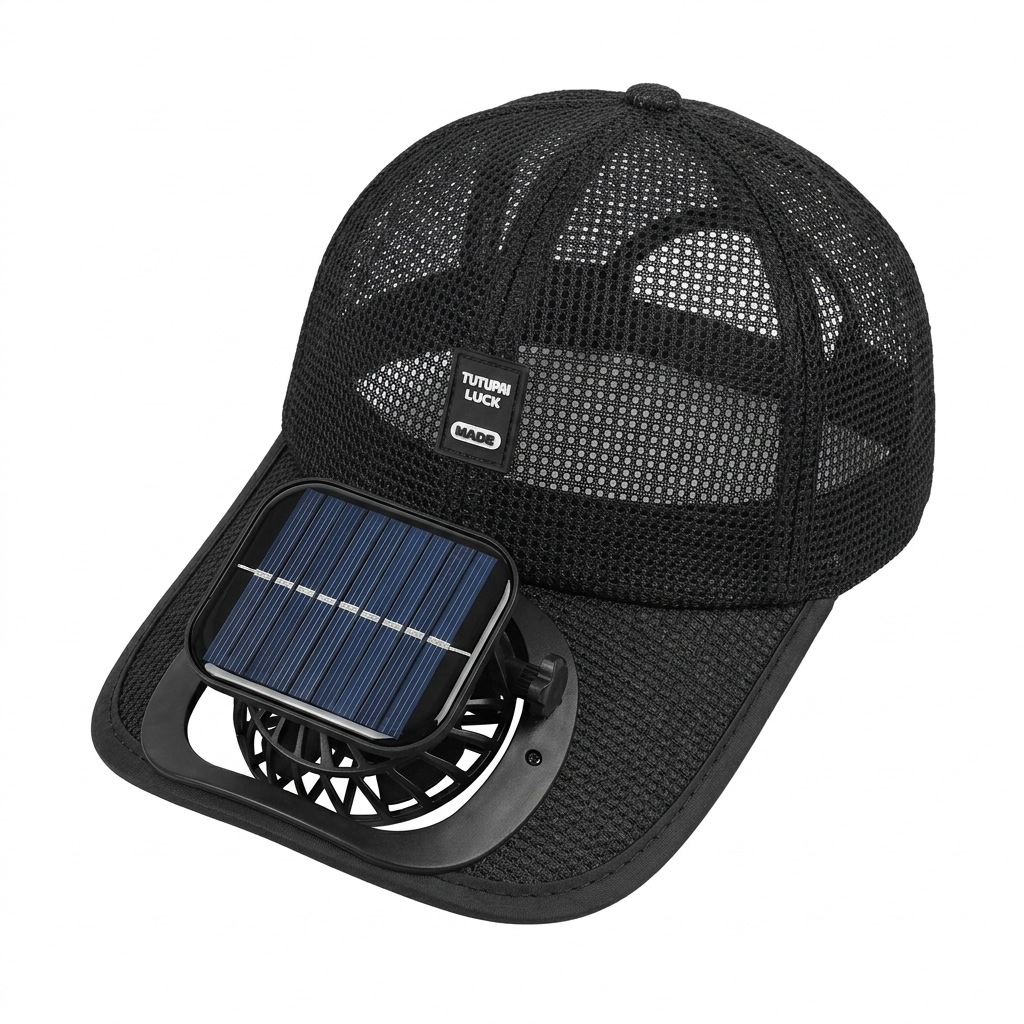 [Outdoor Cooling Essential] Solar-Powered Breathable Mesh Baseball Cap