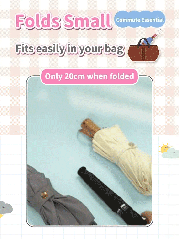 【Dual-purpose for sunny and rainy days】Ultra-light pencil-style sunshade umbrella