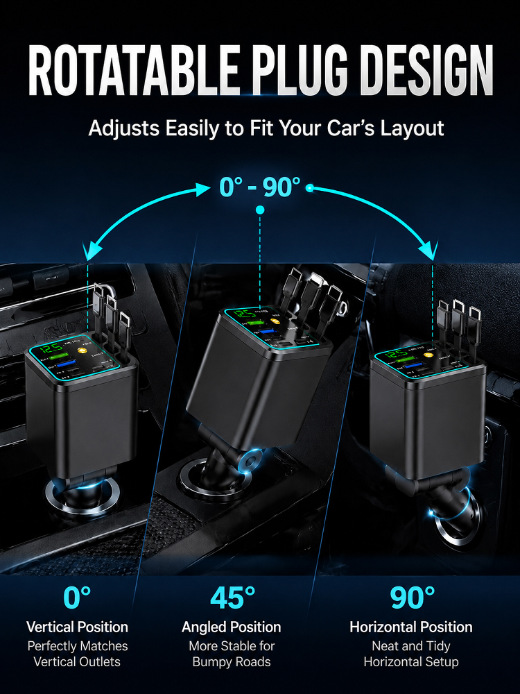 Seven-in-One Car Starry Sky Charger