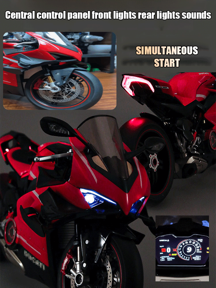 Ducati Alloy Simulation Motorcycle Figurine