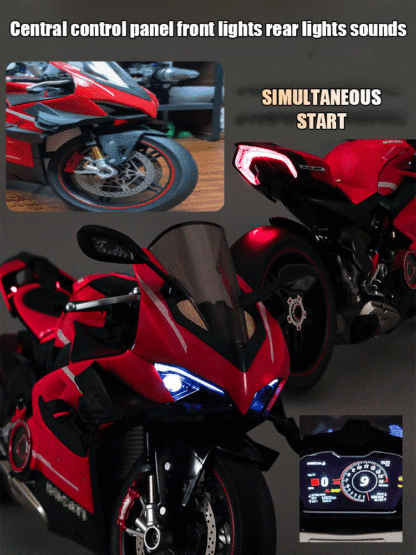 Ducati Alloy Simulation Motorcycle Figurine