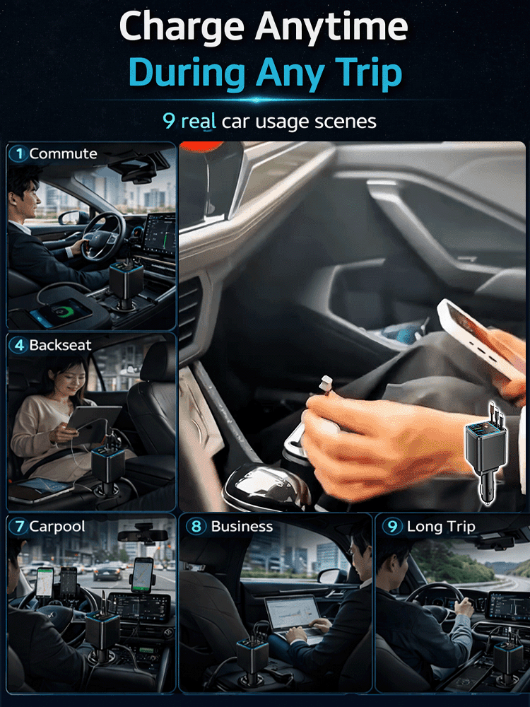 Seven-in-One Car Starry Sky Charger