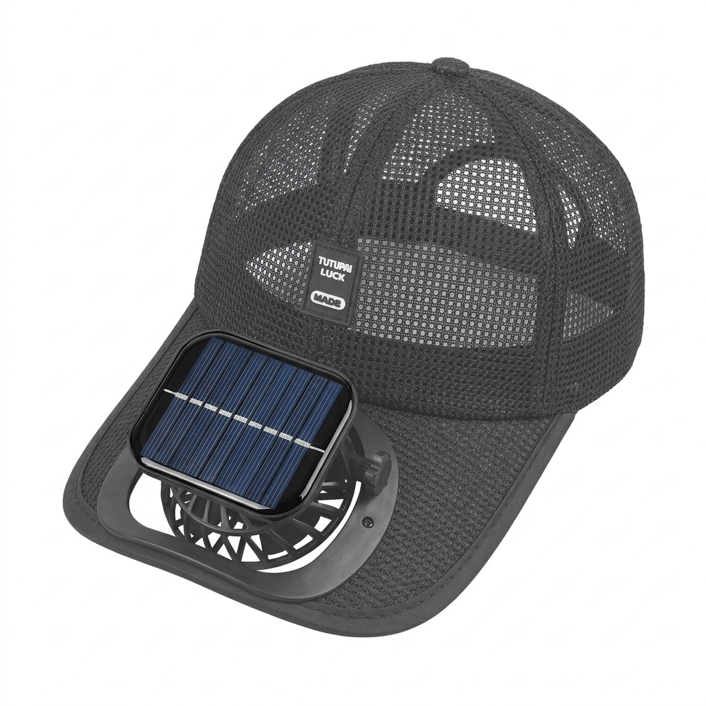 [Outdoor Cooling Essential] Solar-Powered Breathable Mesh Baseball Cap