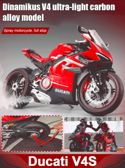 Ducati Alloy Simulation Motorcycle Figurine