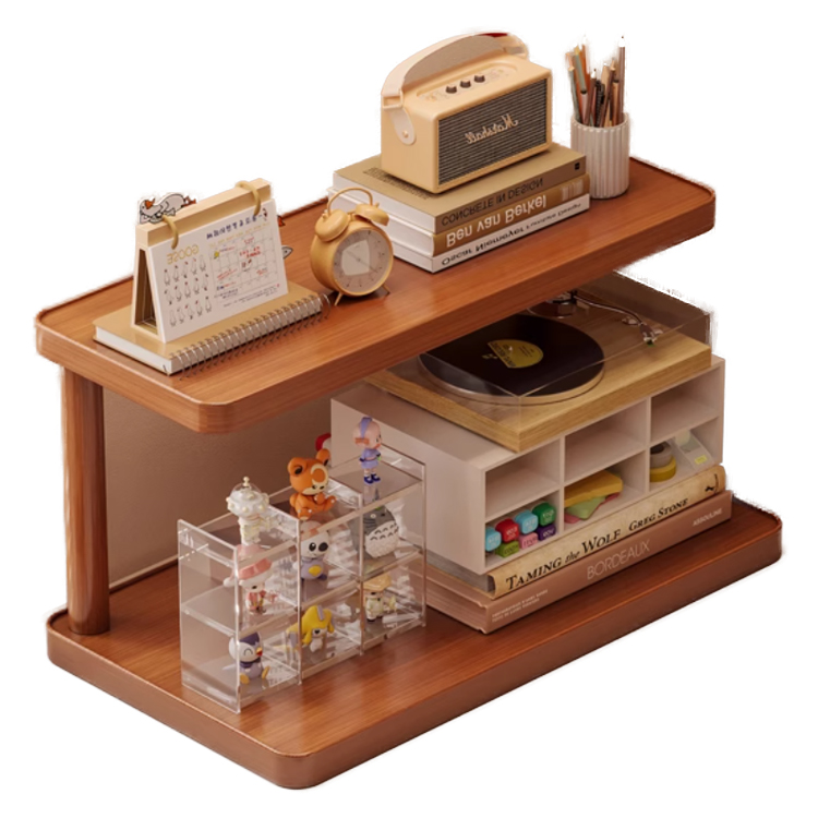 Asztali tároló polc és csészetartó