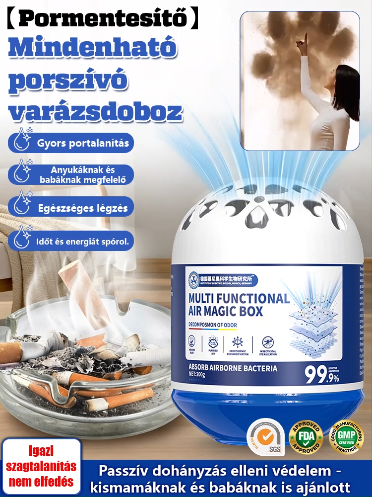 🌪️Hurrikán erejű szívóerő! A porszívó varázslatos doboza 🧹 pillanatok alatt felszippantja a levegőben lévő port és törmeléket!