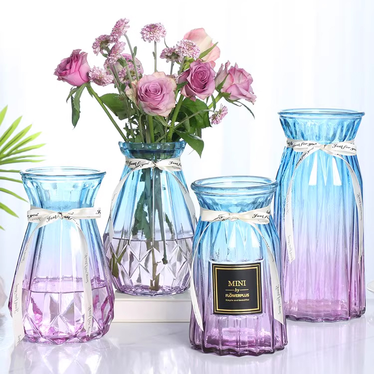 Skandináv kreatív átlátszó üvegváza