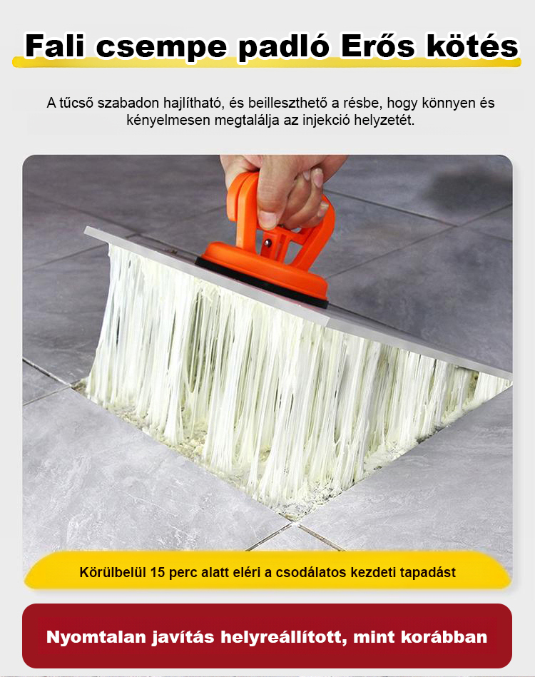 🧱 Speciális ragasztó üreges csempékhez ✨ Nem kell leszerelni a csempéket, egy perc alatt rögzíthető