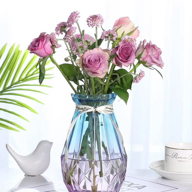 Skandináv kreatív átlátszó üvegváza