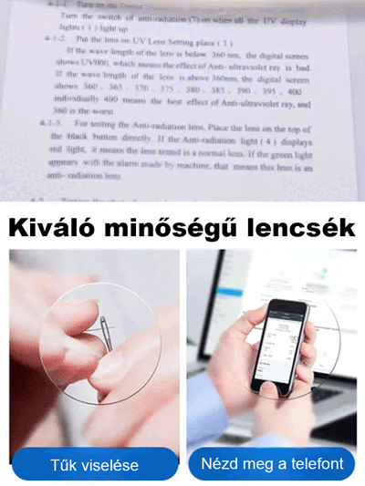 🛡️Dupla védelem, magas felbontású kék fény szűrős szemüveg👀 Sugárzásmentesít és csökkenti a fáradtságot 📱 Mobiltelefonozás közben nem fárasztja a szemet