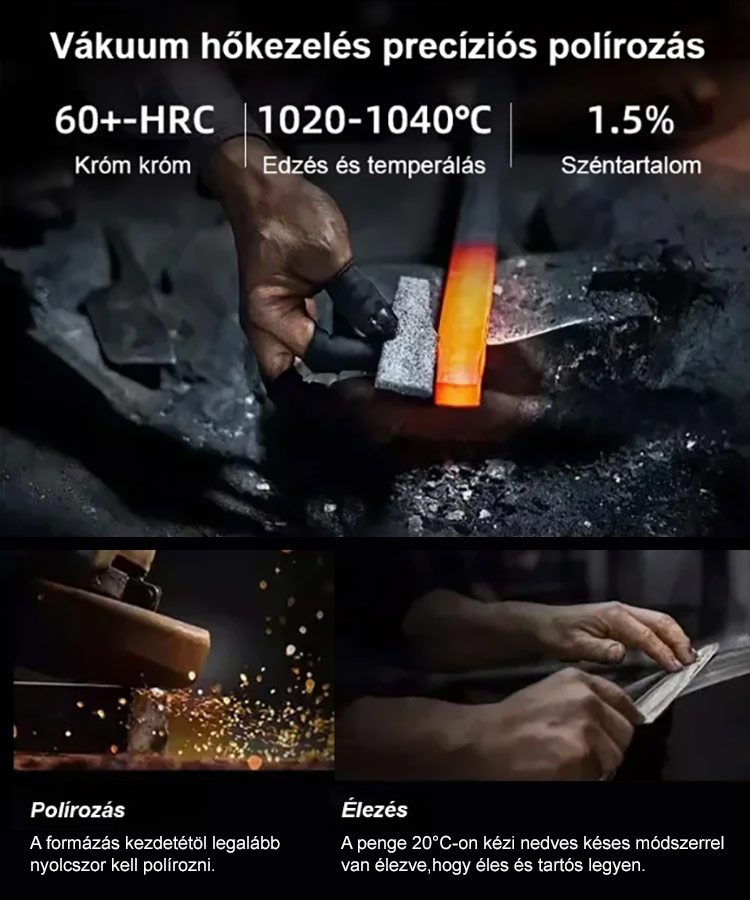 ⚡️Nagy széntartalmú rozsdamentes acélból kovácsolt, sokoldalú eszköz – otthoni nélkülözhetetlen kellék