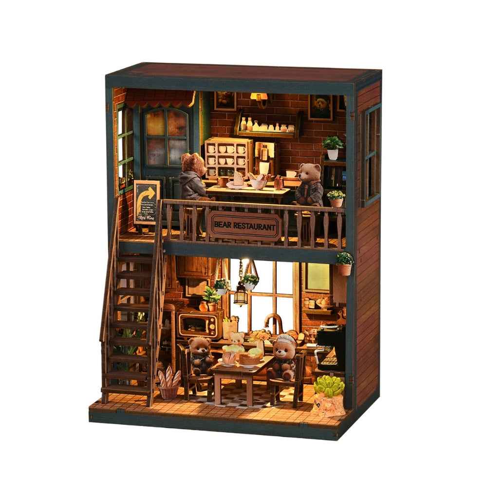 Bear Restaurant DIY Book Nook Kit