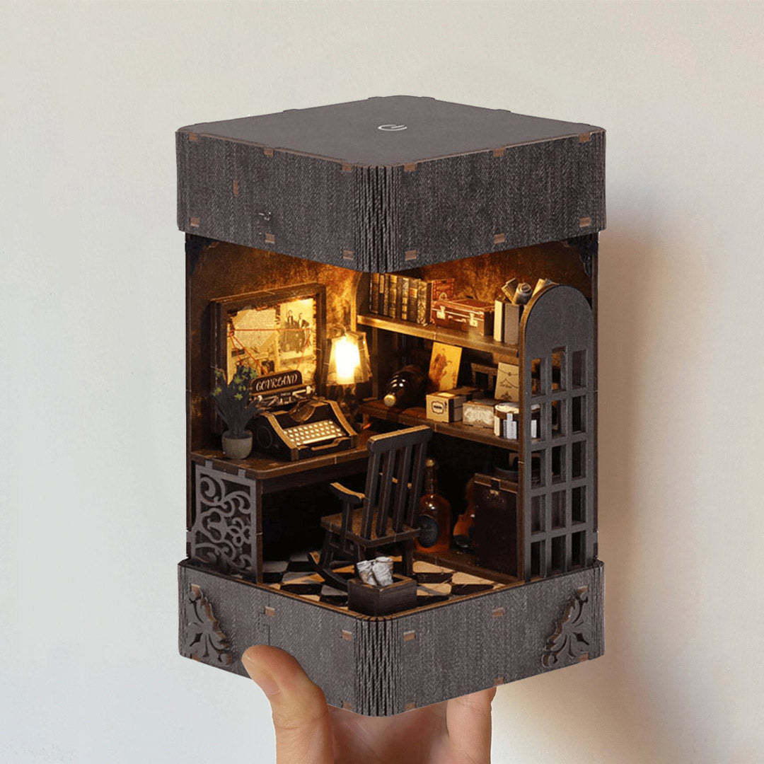 Sherlock Holmes Detective Agency DIY Book Nook Kit Mystery Puzzle