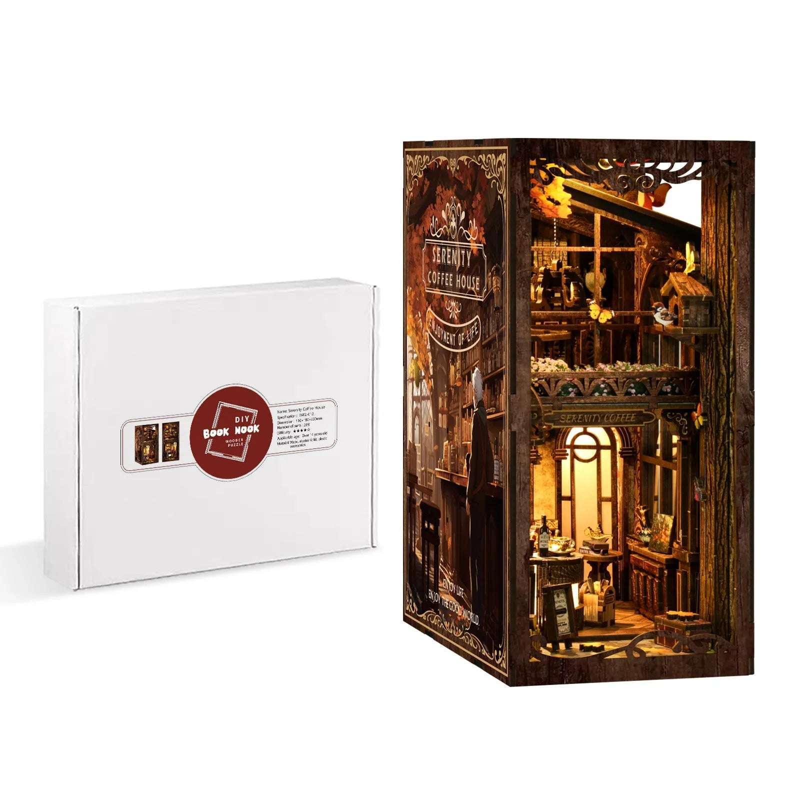 Serenity Coffee House DIY Book Nook Kit