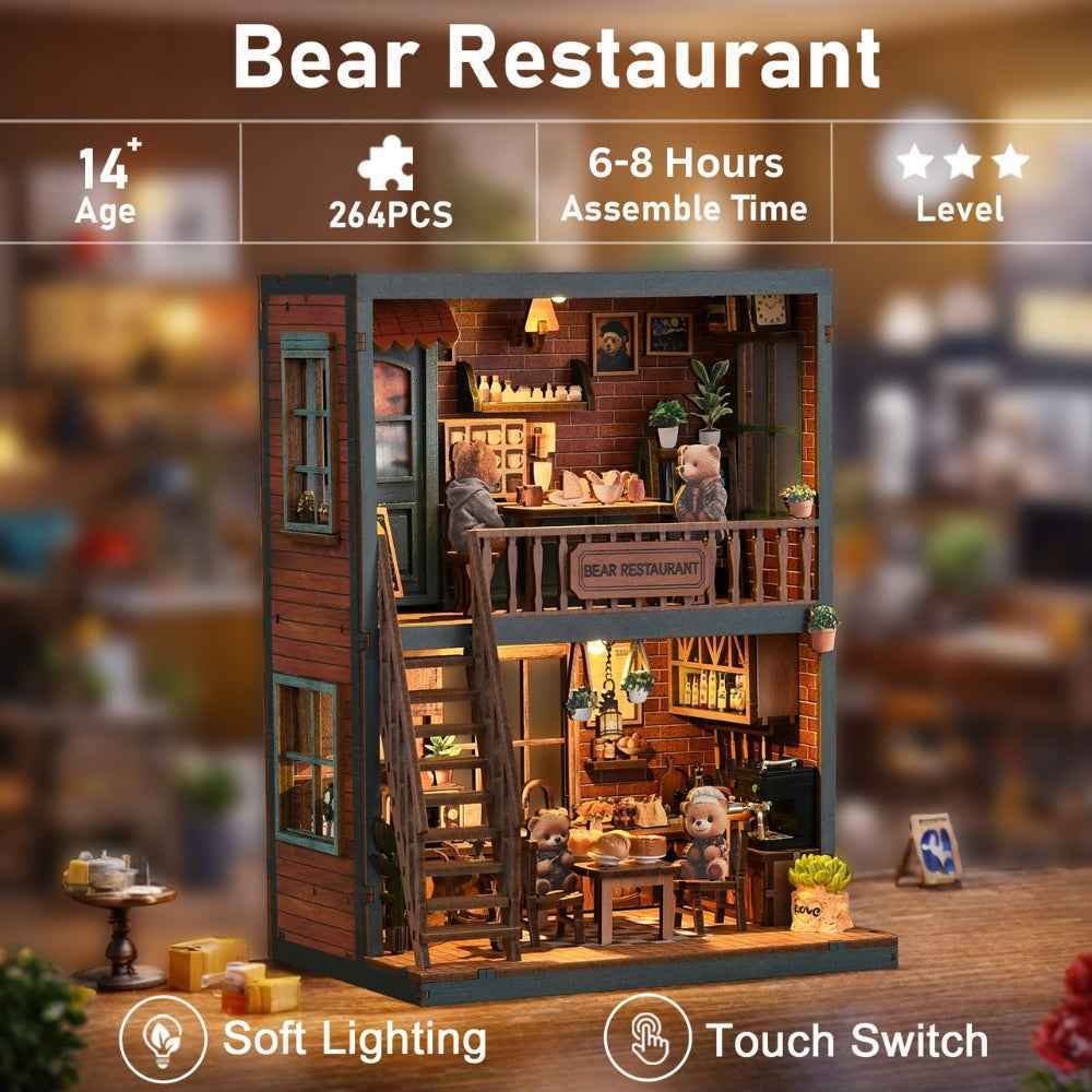 Bear Restaurant DIY Book Nook Kit