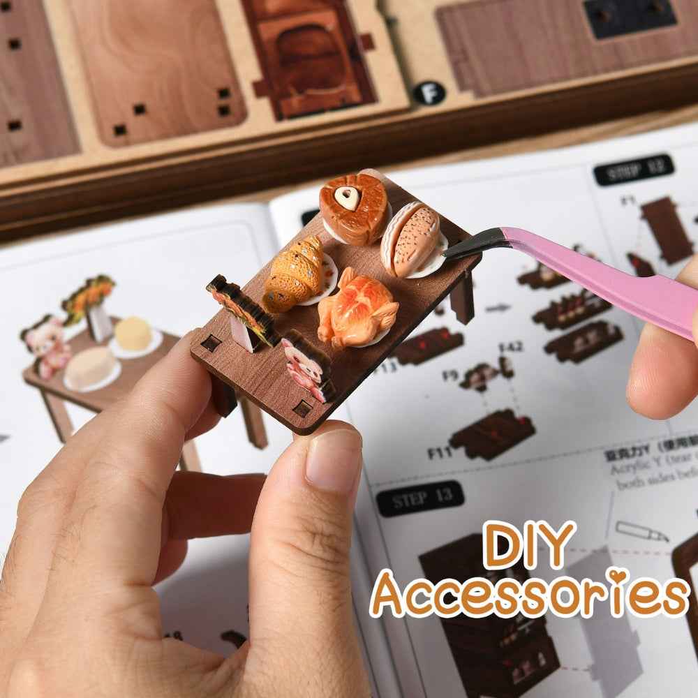 Bear Restaurant DIY Book Nook Kit