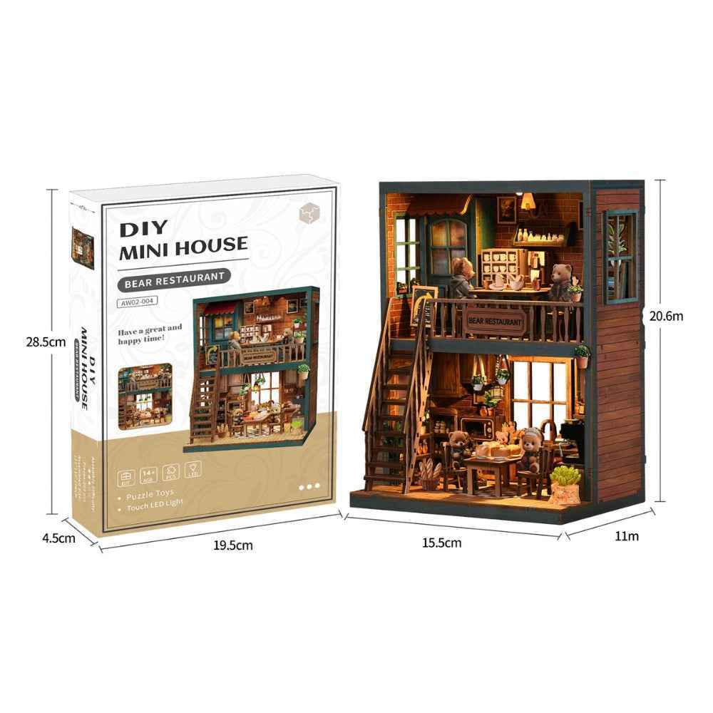 Bear Restaurant DIY Book Nook Kit