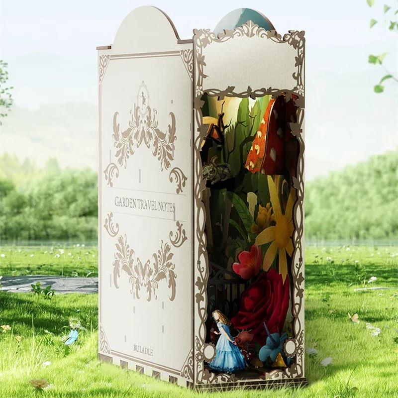 Alice in Wonderland Magic Garden Book Nook with Touch Light DIY Kit