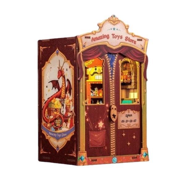 DIY Toy Store Book Nook Kit with Touch Light Bookshelf Insert