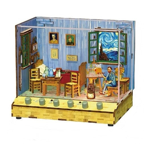 Van Gogh's Bedroom in Arles DIY Miniature House – Miniature Art Inspired Home Decoration
