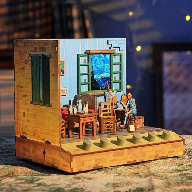 Van Gogh's Bedroom in Arles DIY Miniature House – Miniature Art Inspired Home Decoration