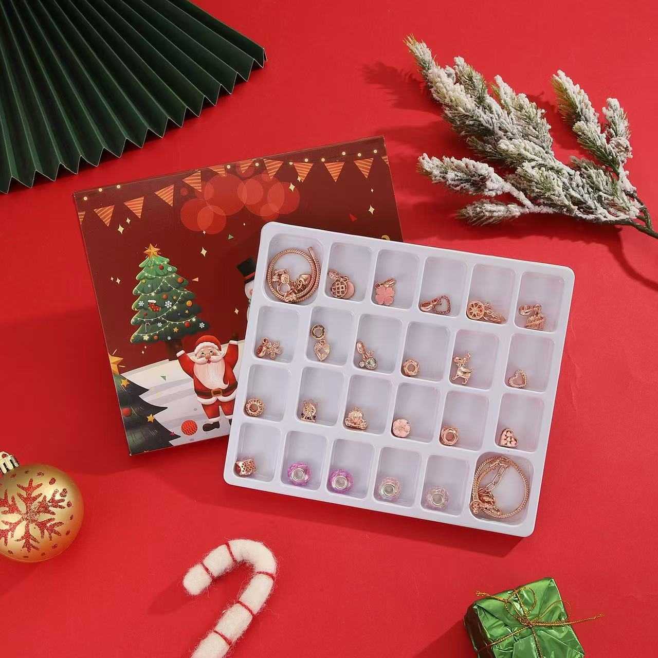 Advent Calendar DIY Charm Bracelet Set – 24 Days Dream Catcher Jewelry Countdown Gift