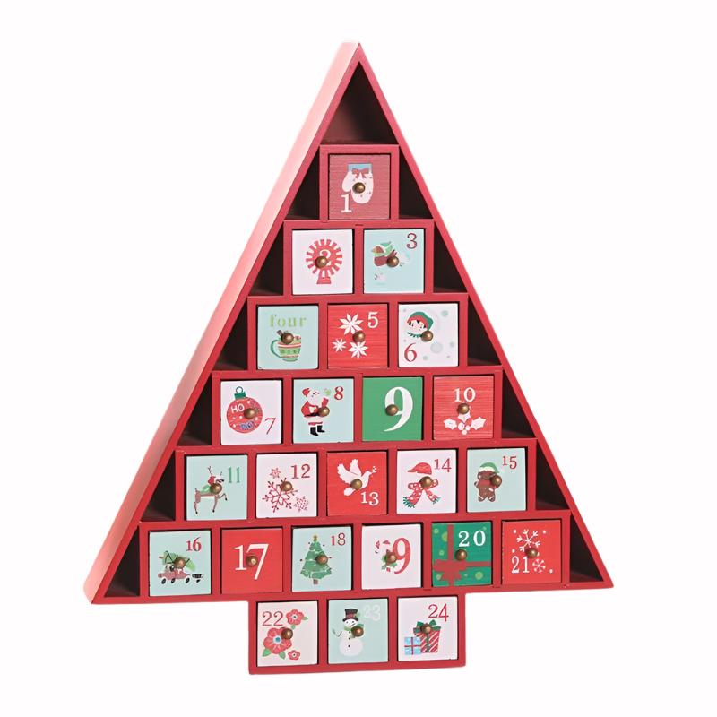 Advent Calendar Christmas Tree Countdown – 24 Days Holiday Décor & Gift