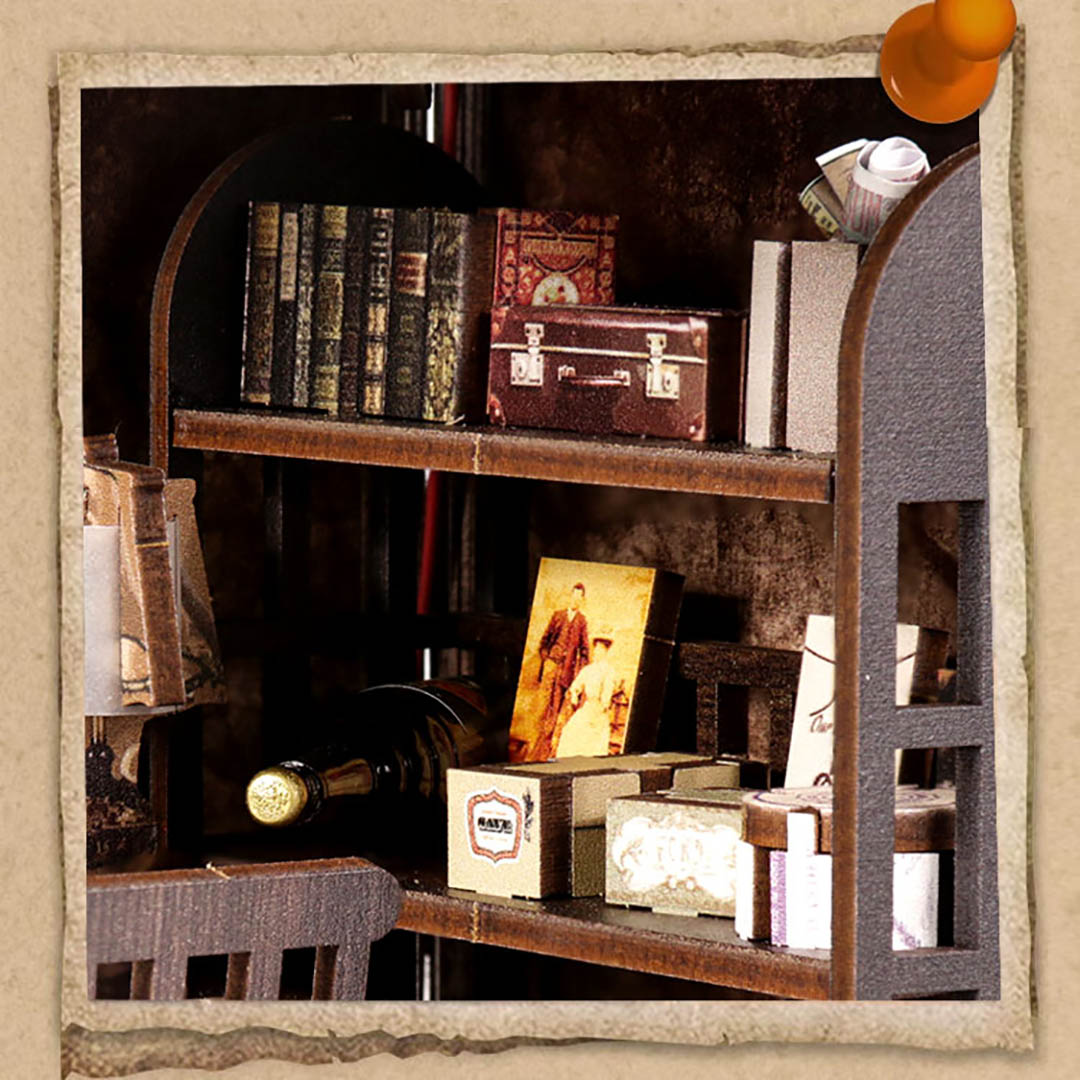 Sherlock Holmes Detective Agency DIY Book Nook Kit Mystery Puzzle