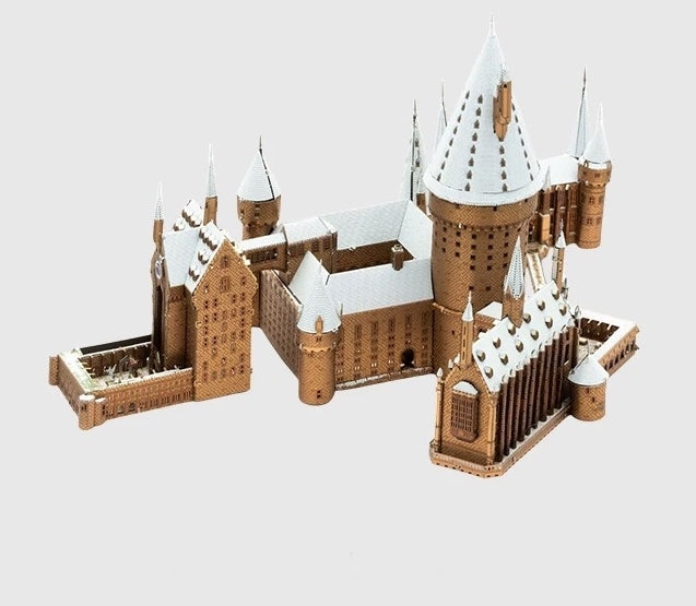 Snowy Hogwarts 3D Metal Puzzle Harry Potter Castle Model DIY Collectible