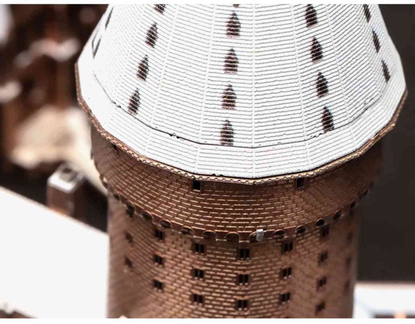 Snowy Hogwarts 3D Metal Puzzle Harry Potter Castle Model DIY Collectible