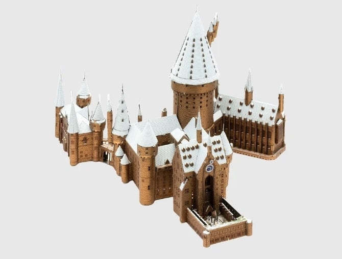 Snowy Hogwarts 3D Metal Puzzle Harry Potter Castle Model DIY Collectible