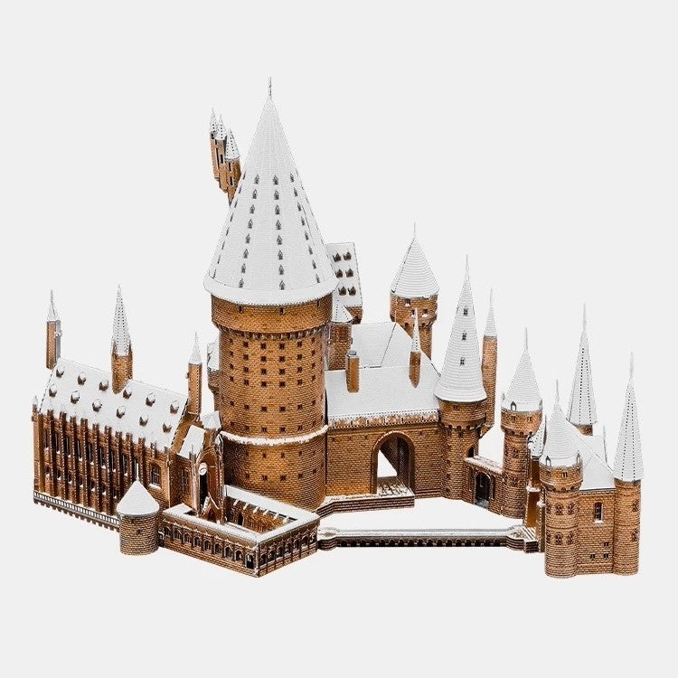 Snowy Hogwarts 3D Metal Puzzle Harry Potter Castle Model DIY Collectible