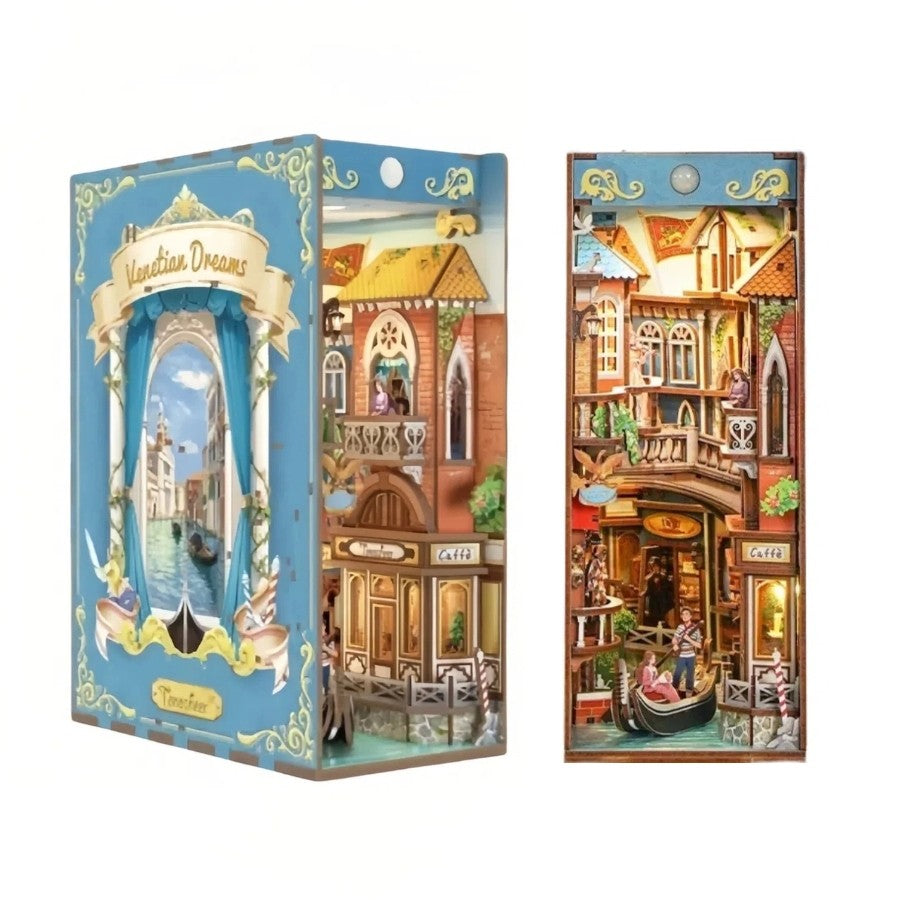 Venetian Dreams DIY Book Nook Kit – Miniature Venetian Scenic Bookshelf Insert
