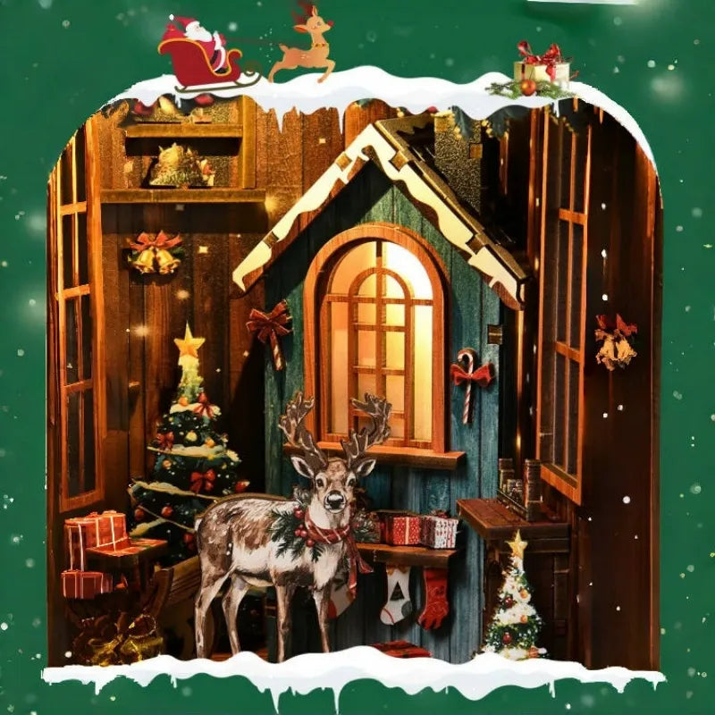 Santas Gift Workshop DIY Book Nook Kit Christmas Edition