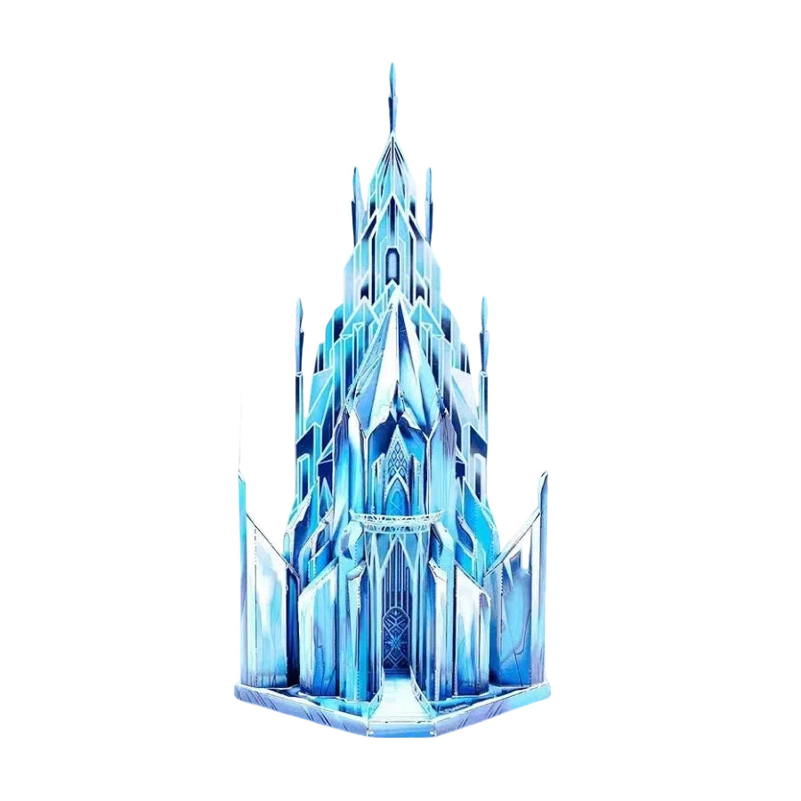 Frozen Elsa Ice Castle 3D Metal Puzzle with LED Light String DIY Model