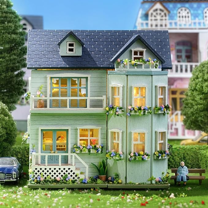 Warm House DIY Miniature House Kit – Cozy Miniature Home Decoration & Gift