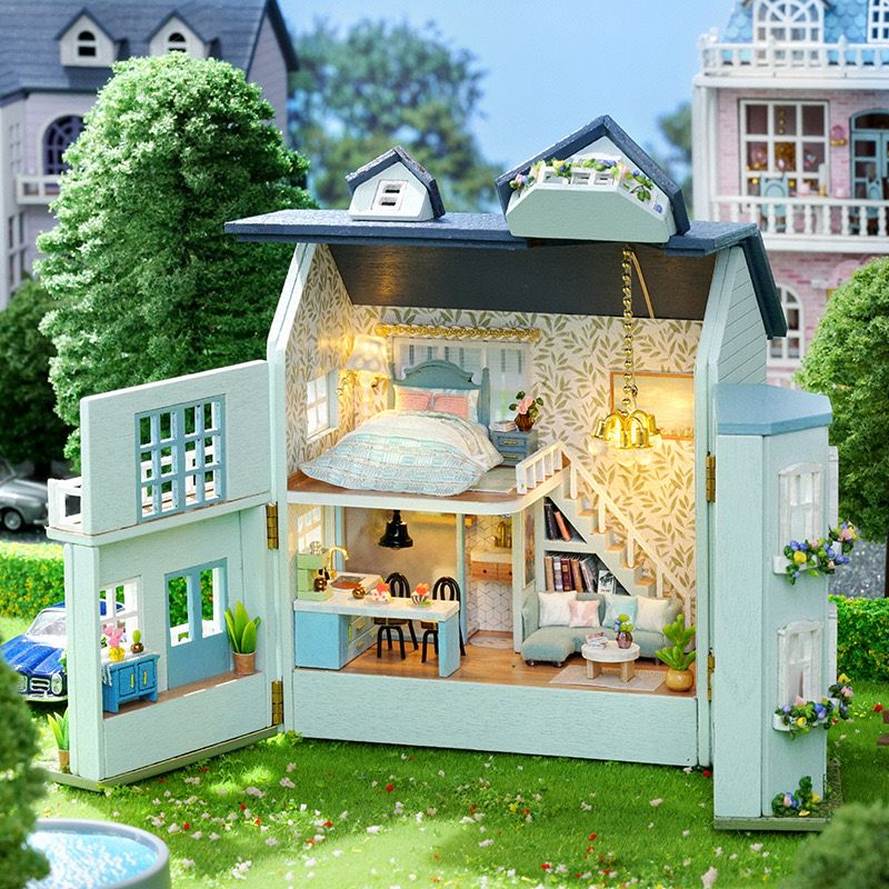 Warm House DIY Miniature House Kit – Cozy Miniature Home Decoration & Gift